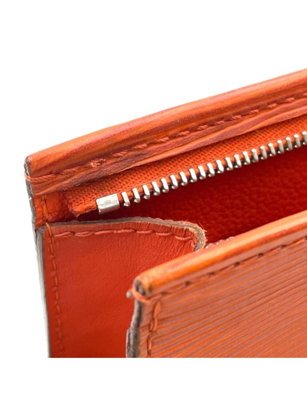 Louis Vuitton Poche Toilette Epi Leather Orange Pouch Silver - Picture 13 of 15